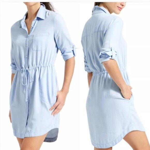 Athleta Dresses & Skirts - Athleta Long Sleeve Stellar Shirt Dress Size XSP